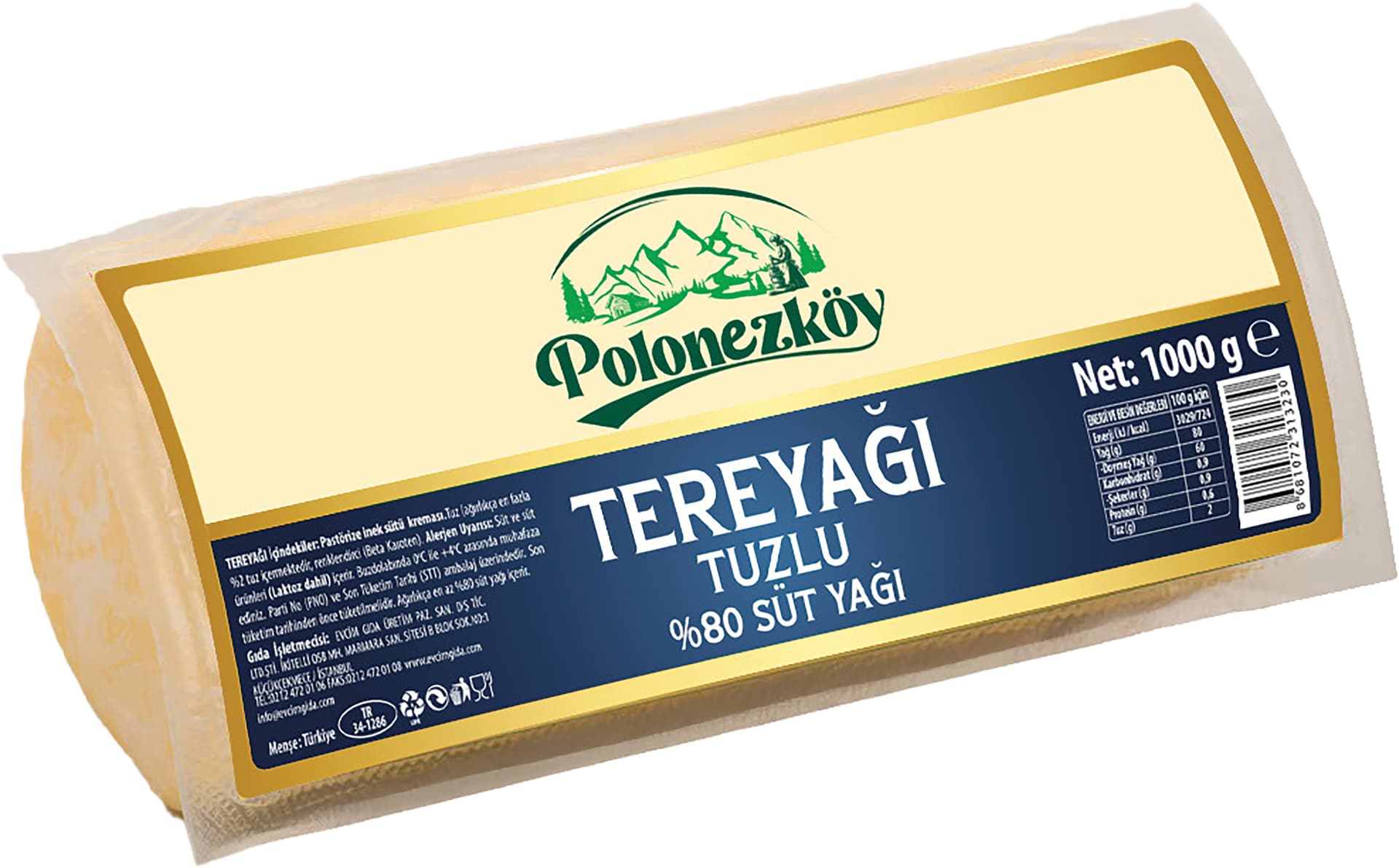 TUZLU TEREYAĞI 1000 G