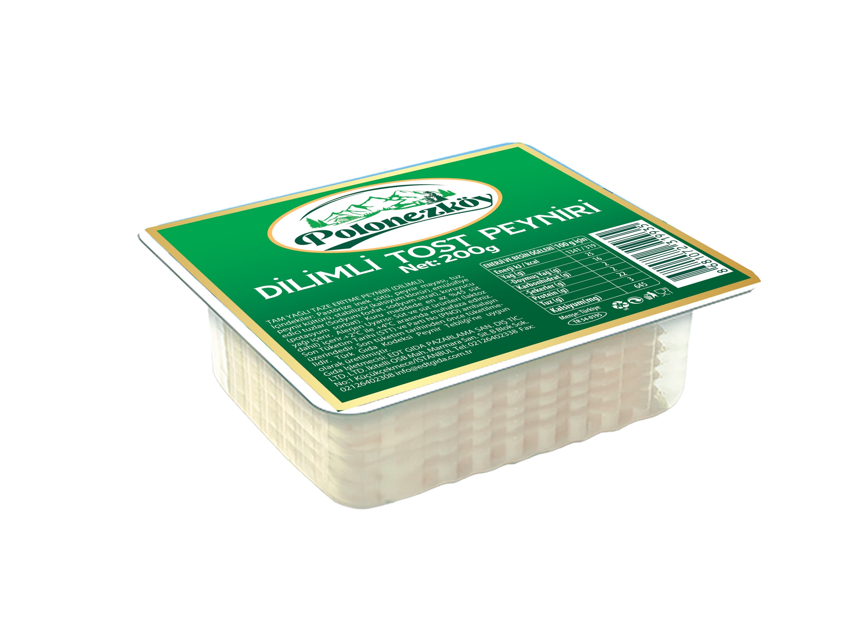 DİLİMLİ TOST PEYNİRİ 200 G