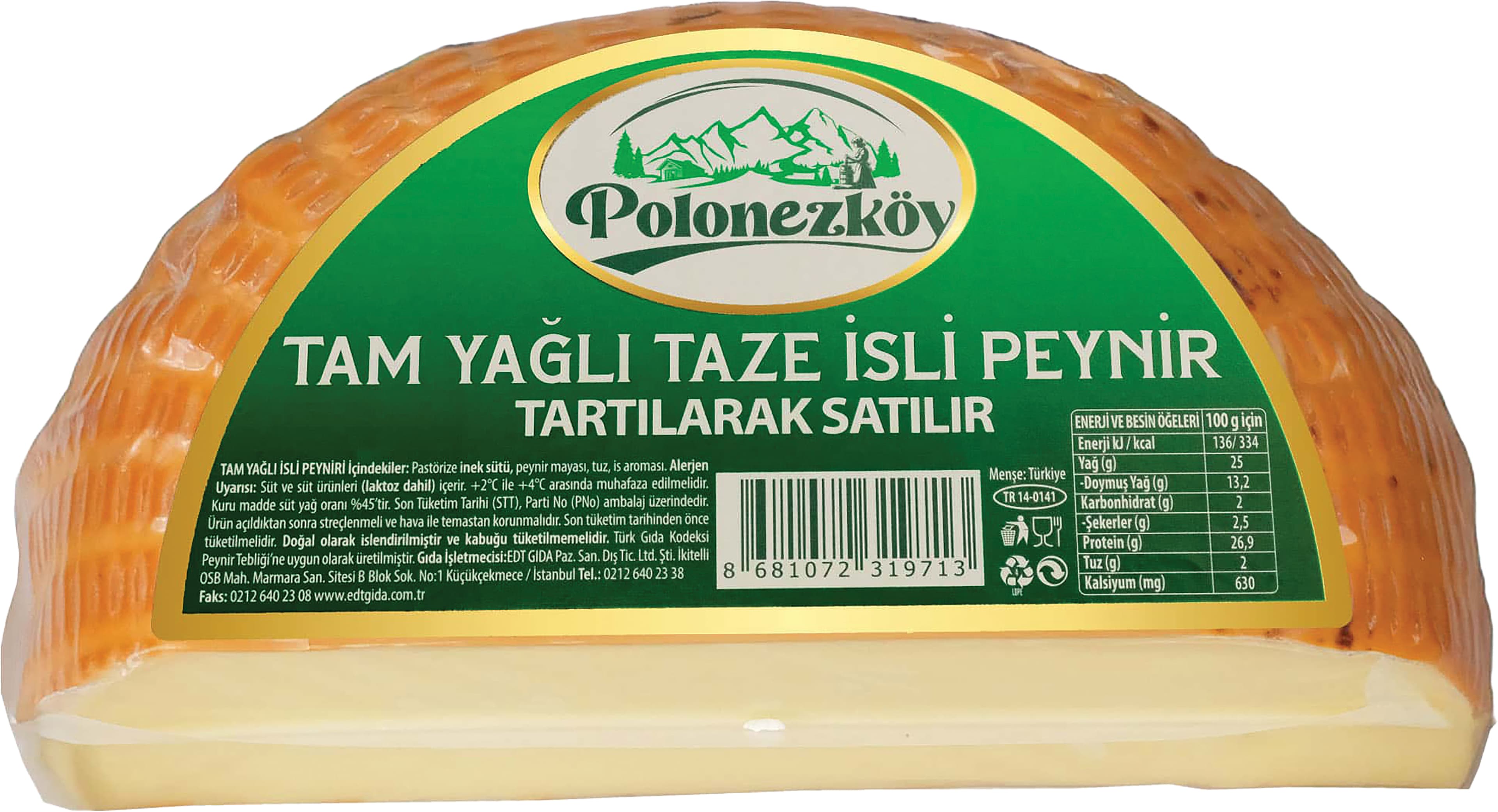 TAM YAĞLI TAZE İSLİ PEYNİRİ