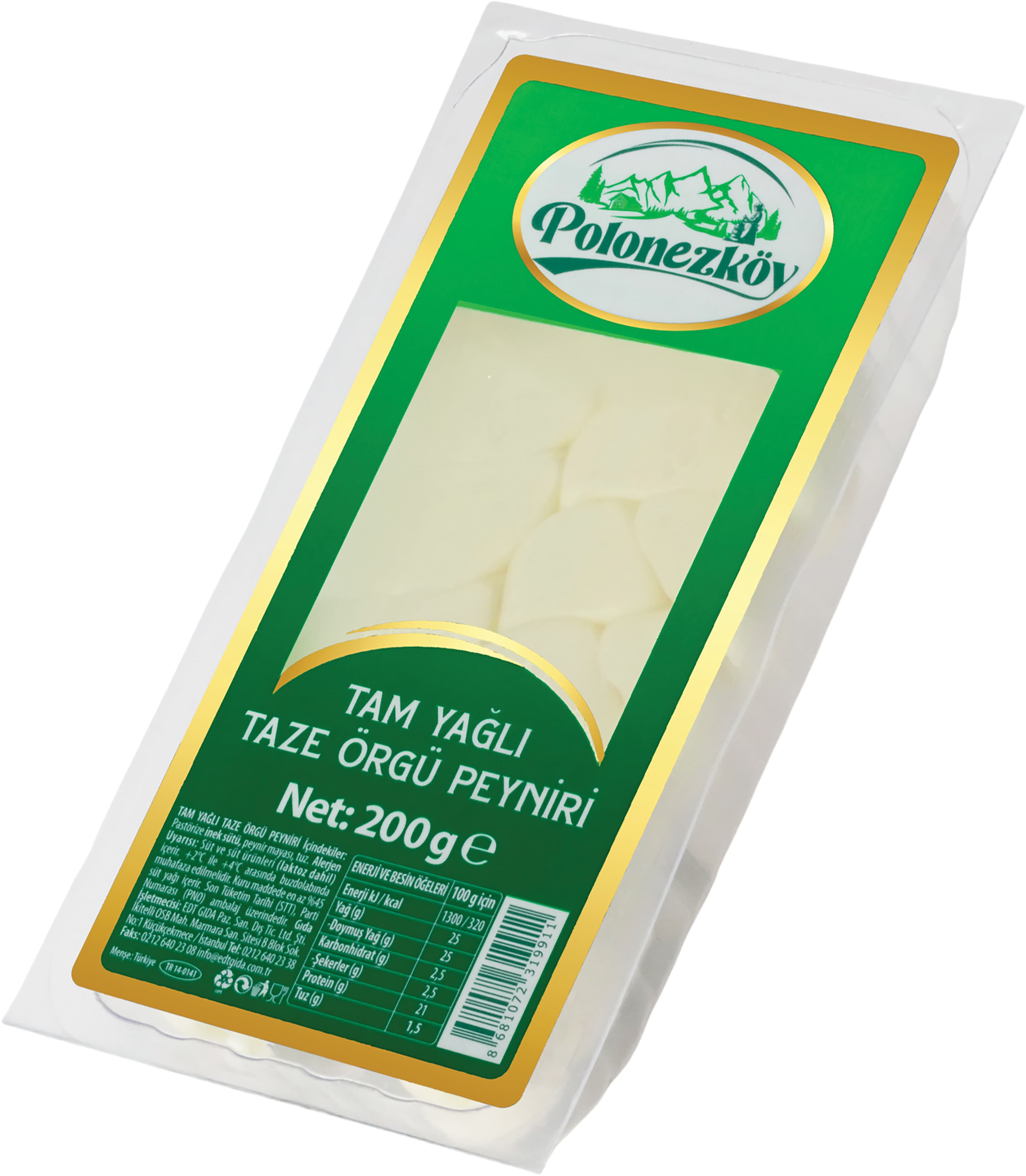 TAM YAĞLI TAZE ÖRGÜ PEYNİRİ 200 G