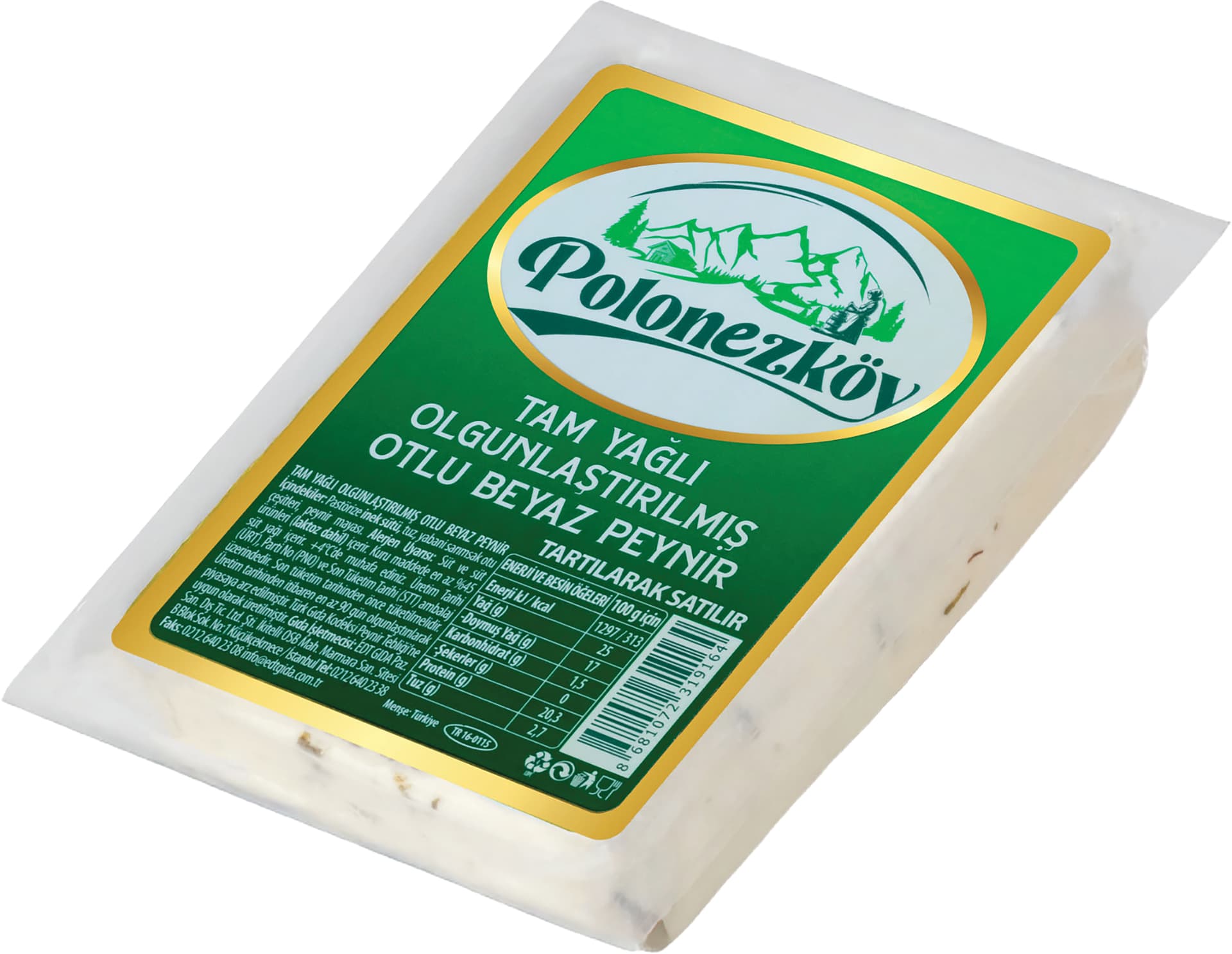 TAM YAĞLI OLGUNLAŞTIRILMIŞ OTLU BEYAZ PEYNİR (TARTILIR)